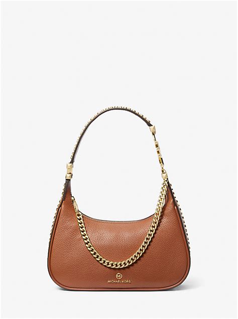 michael kors piper small|Piper Small Pebbled Leather Shoulder Bag .